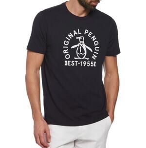 * New ~ PENGUIN ~Men's Dark Sapphire Logo Tee Size L